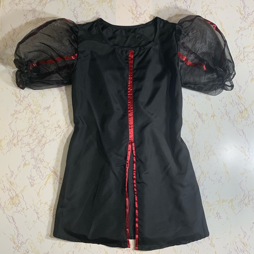 Custom Made Girls Black and Red Theatre Costume